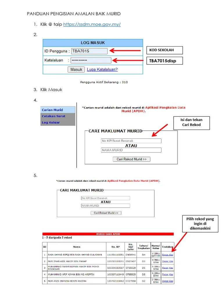 PANDUAN SSDM - Amalan Baik | PDF