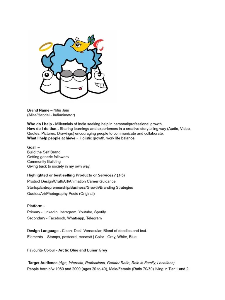 Indianimator V5.0 - Self Brand Building Roadmap 2021 | PDF