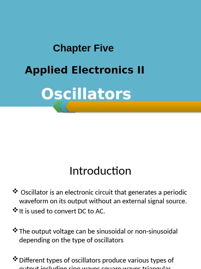 Oscillator Edited 1 | PDF | Electronic Oscillator | Feedback