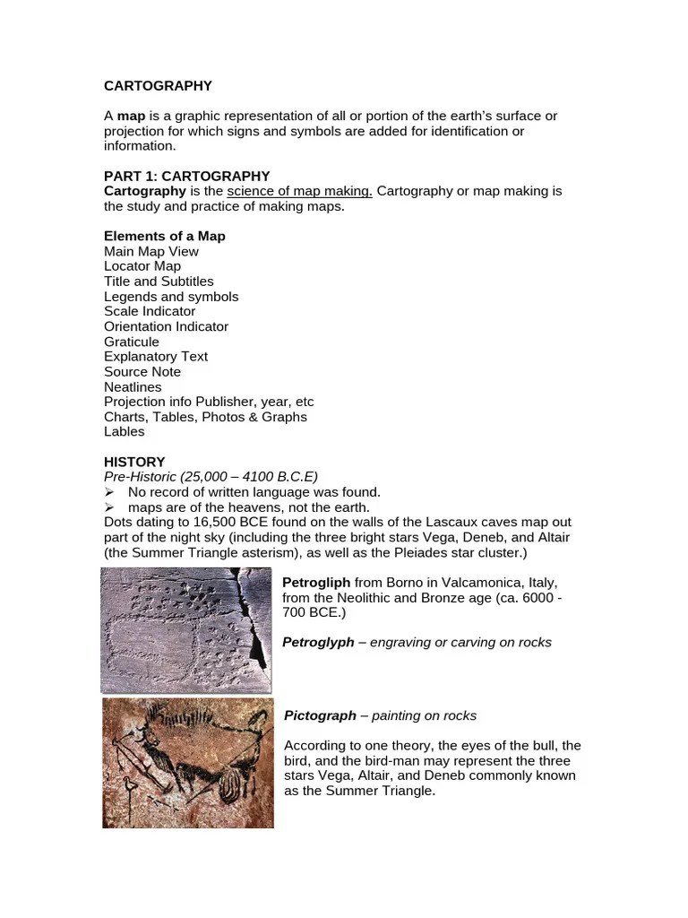 Cartography Notes | PDF | Cartography | Map