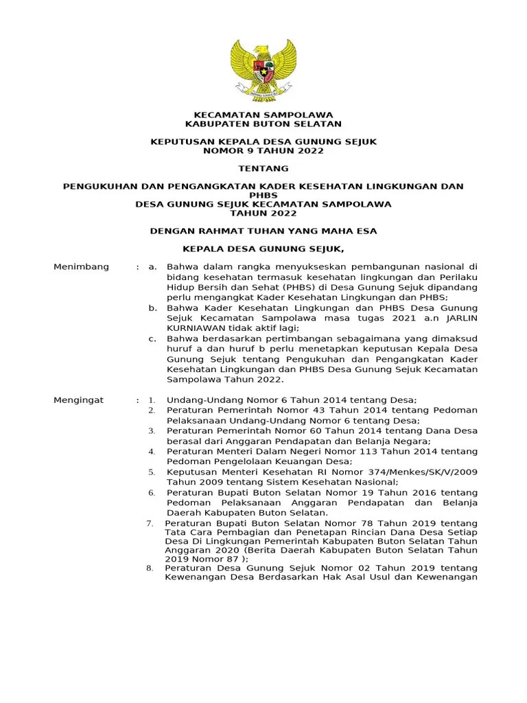 9 Sk Kader Kesling Dan Phbs Pdf