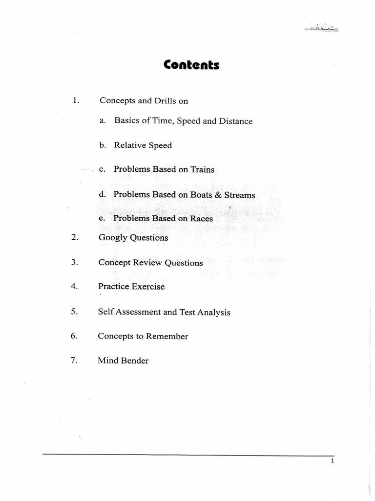 Time, Speed & Distance | PDF