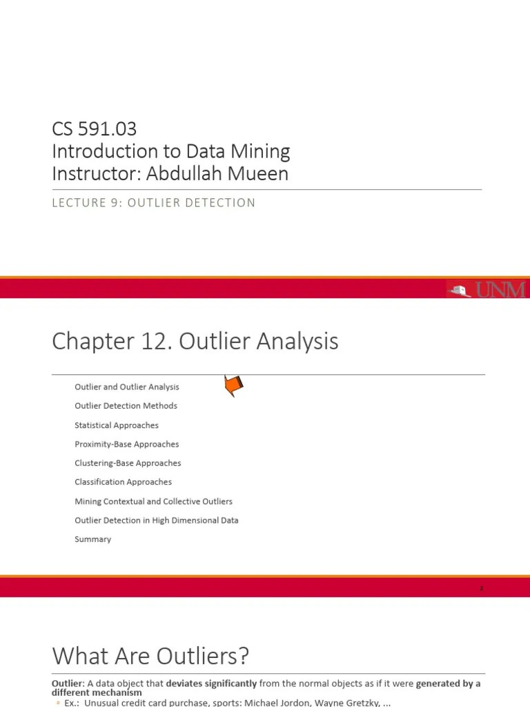 Outlier Detection | PDF | Outlier | Cluster Analysis