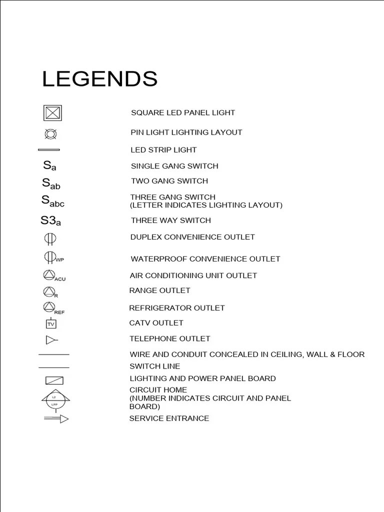 BT - Electrical - Legends | PDF