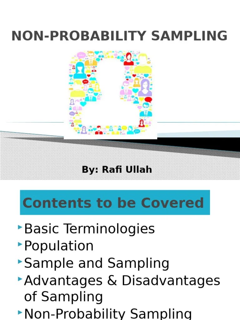 Non Probabilitysampling 160506063240 | PDF | Sampling (Statistics ...