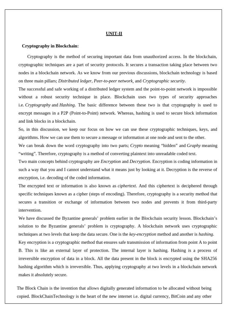 Unit II | PDF | Public Key Cryptography | Cryptography