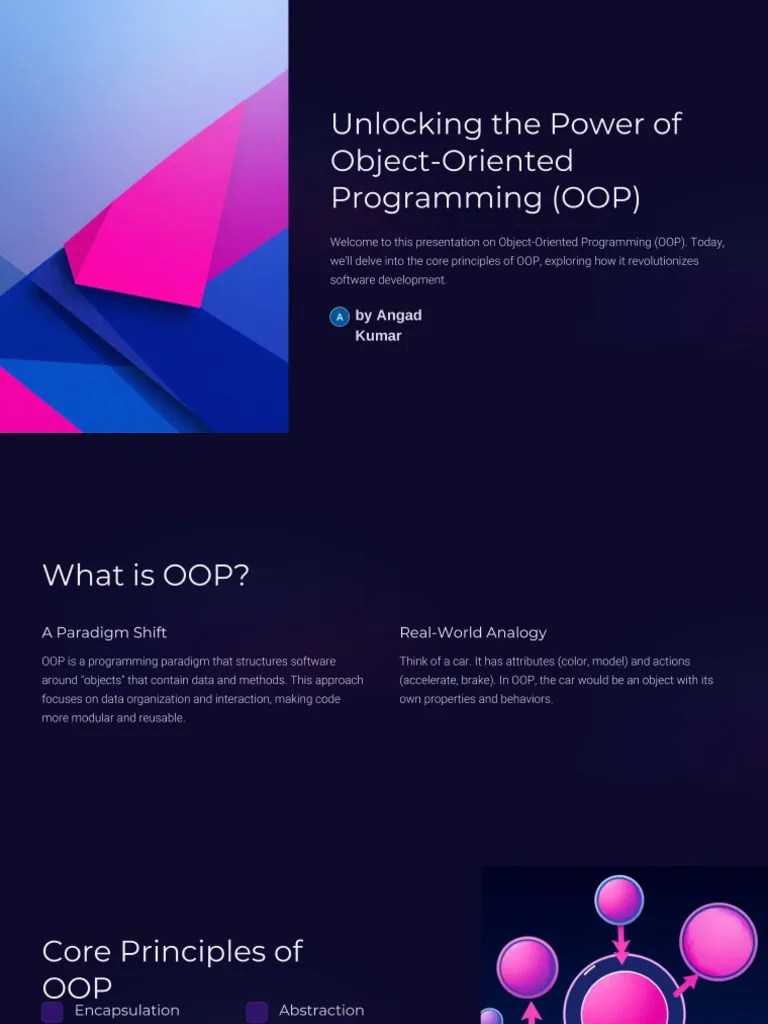 Unlocking The Power Of Object Oriented Programming OOP | PDF