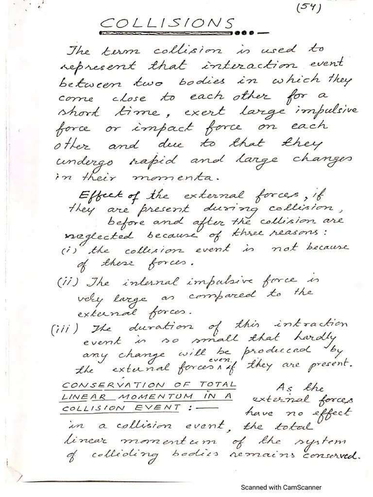 Centre Of Mass And Collisions - 2 DKJ | PDF