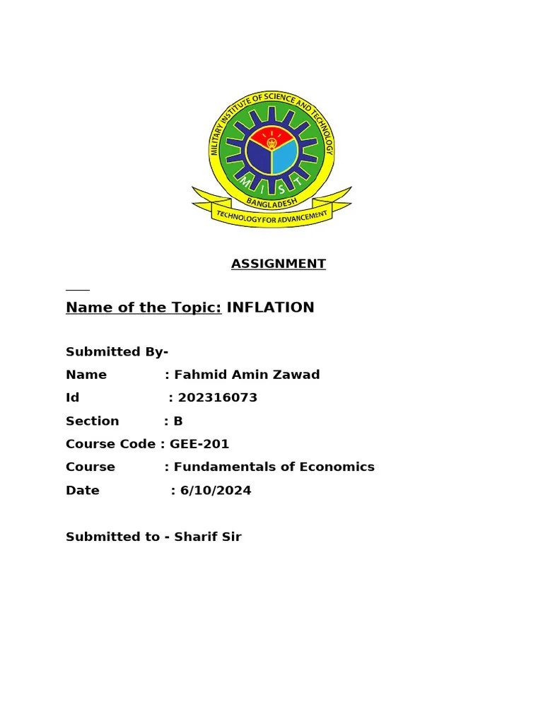 INFLATION | PDF | Cost Of Living | Inflation