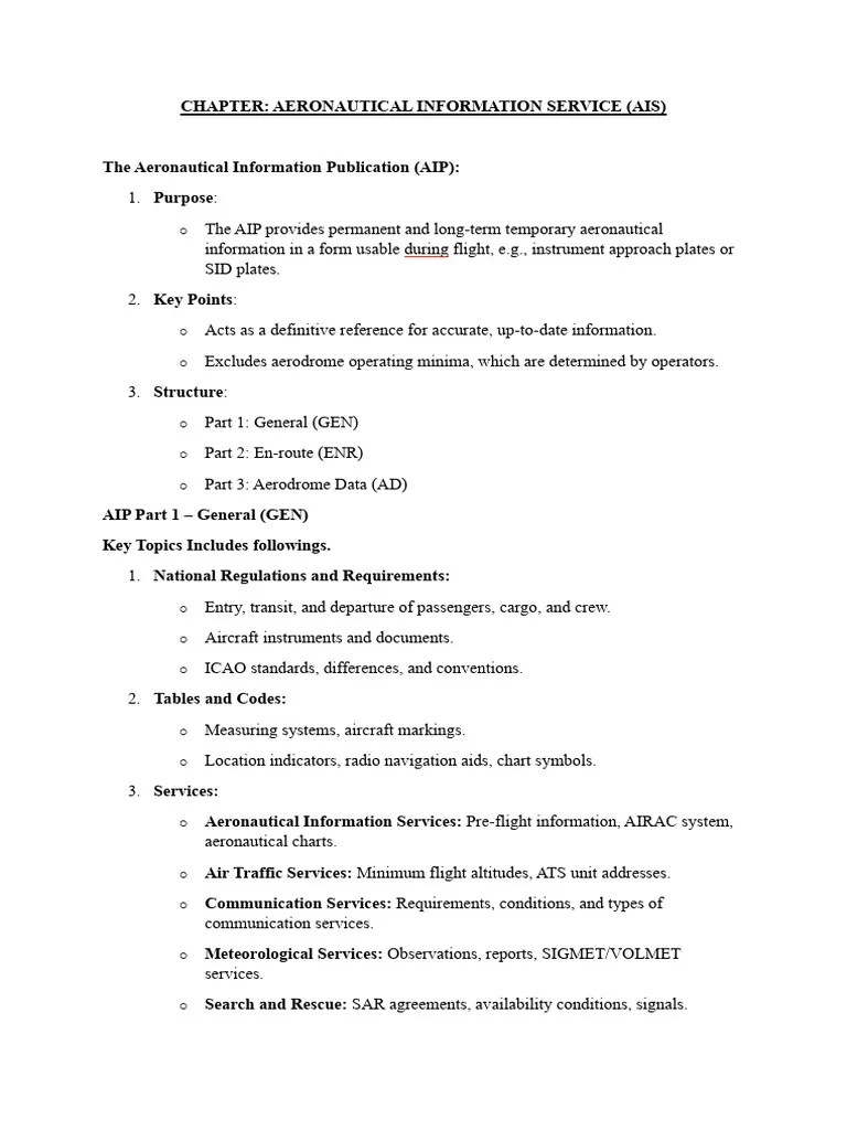 Aeronautical Information Service Guide Pdf Visual Flight Rules