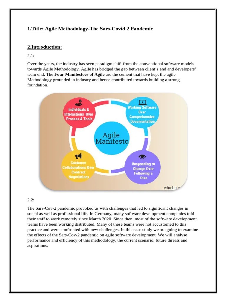 Agile Case Study D1 | PDF | Agile Software Development | Scrum ...