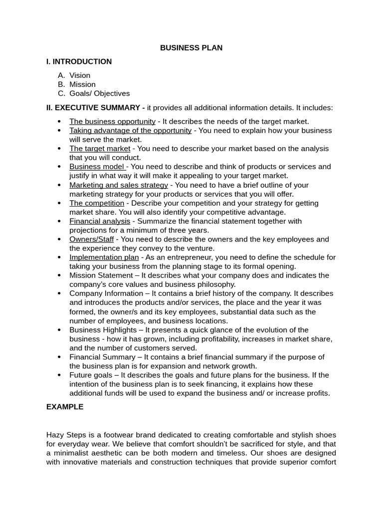 BUSINESS-PLAN-FORMAT (1) | PDF | Marketing | Marketing Strategy