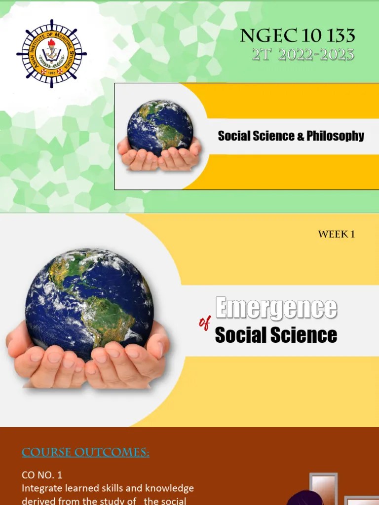 Week 1 EMERGENCE OF SOCIAL SCIENCE Student Version | PDF | Social ...
