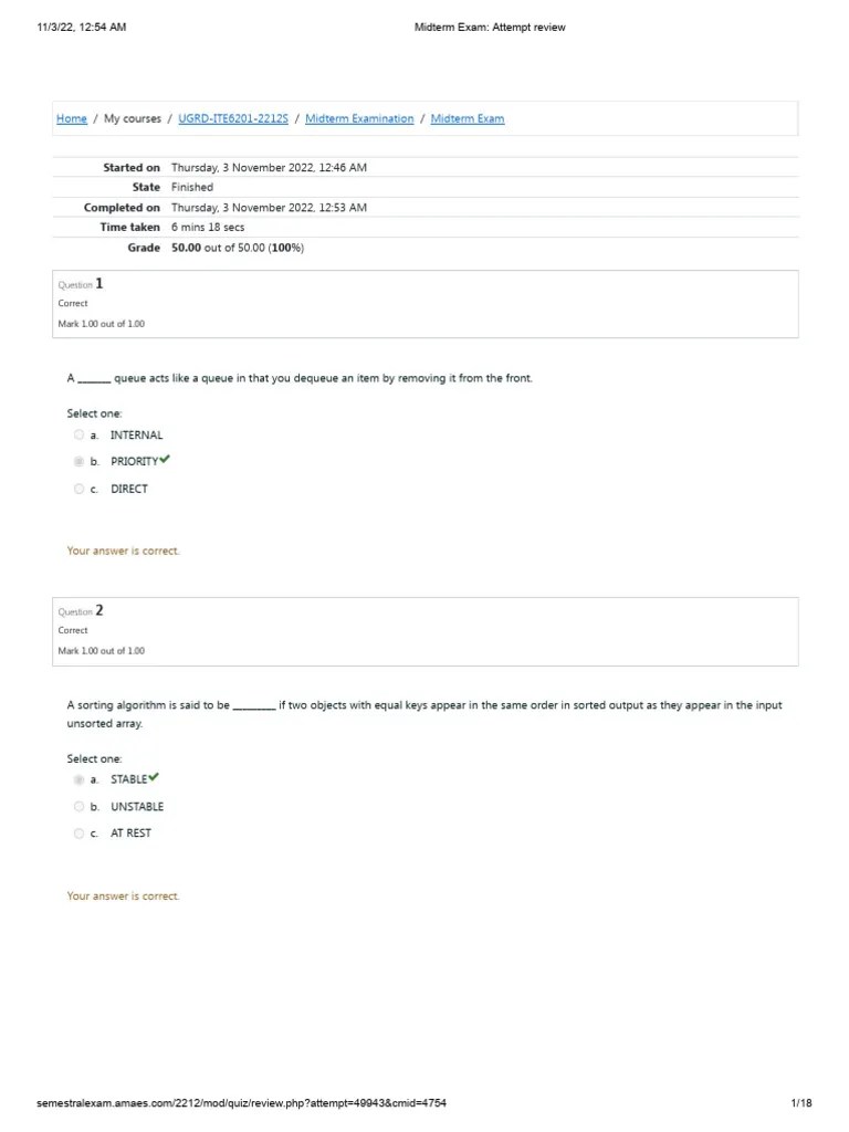 51 Data Structures And Algorithms Lab Exam PDF Free | PDF | Algorithms ...