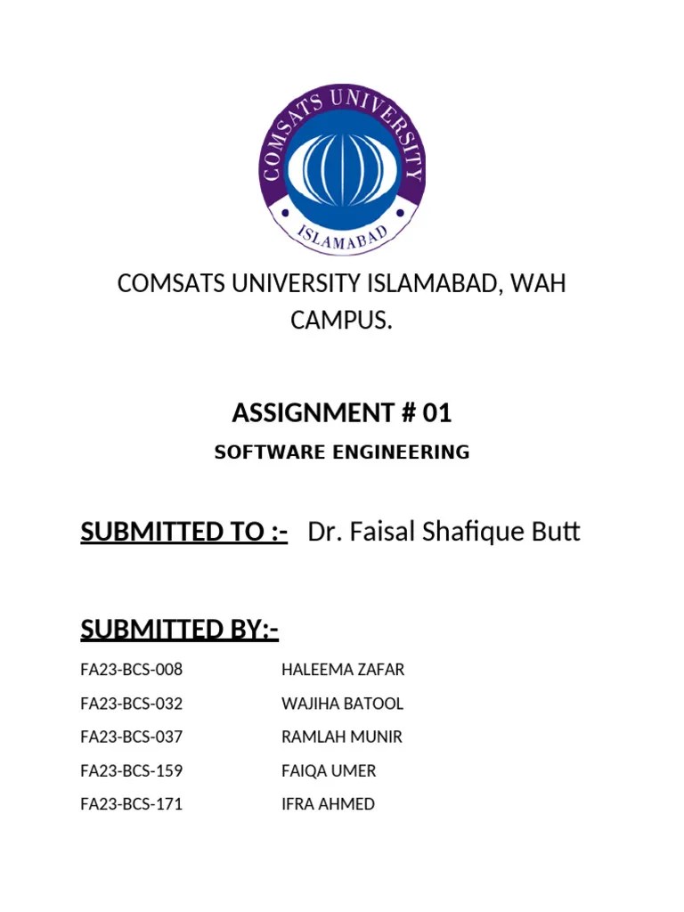 Assignment 1 | PDF | Software Development Process | Computer Science