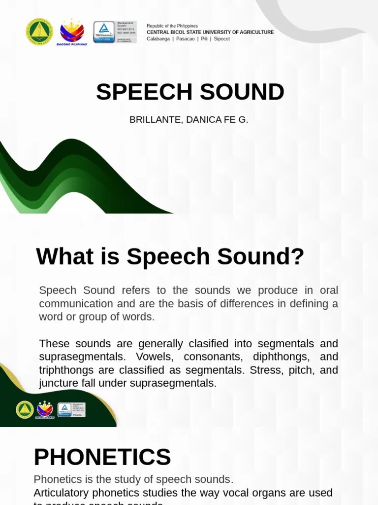 Speech Sounds Pdf Phonetics Speech