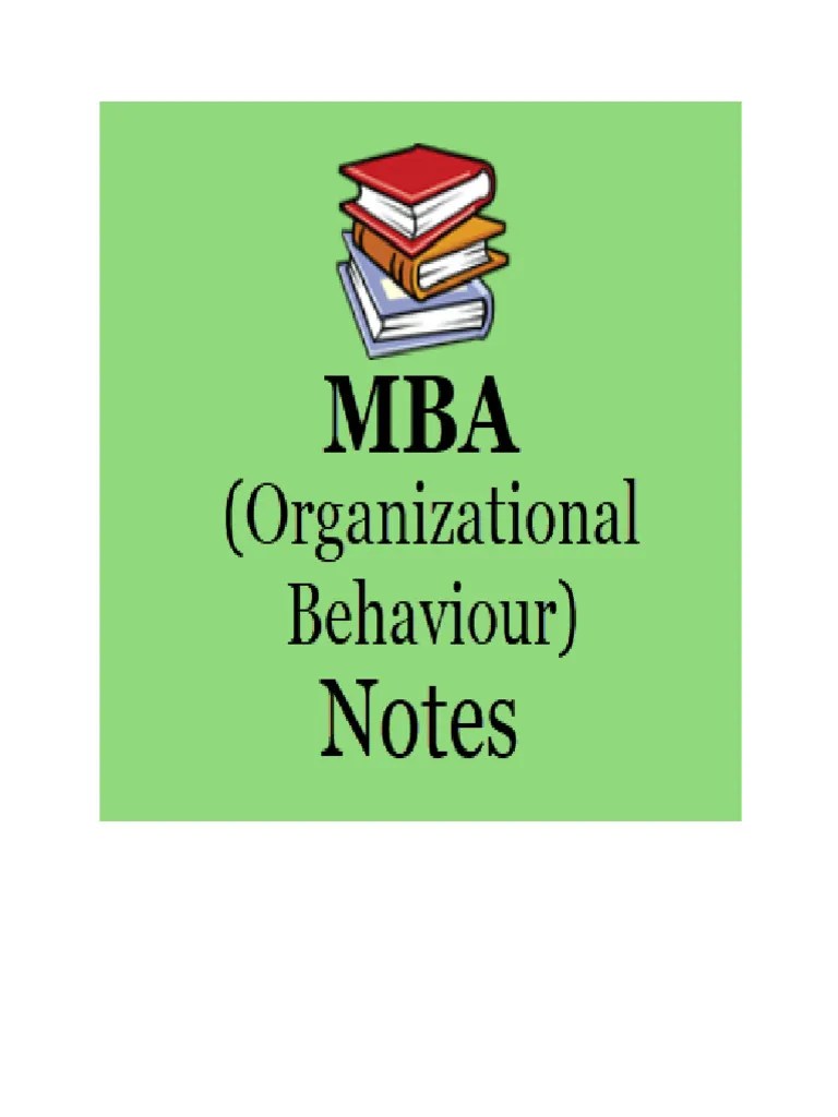 OB-MBA 1-Sem-Unit-4 | PDF | Id | Learning