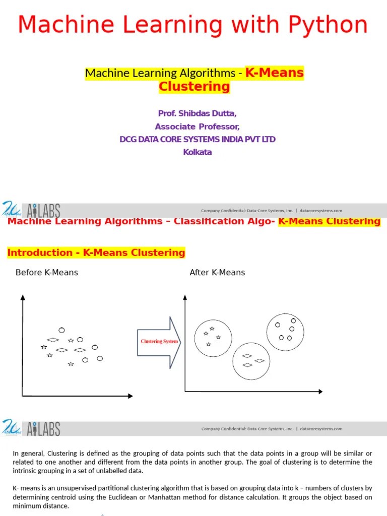 K-Means Clustering For Data Analysts | PDF | Cluster Analysis | Applied ...