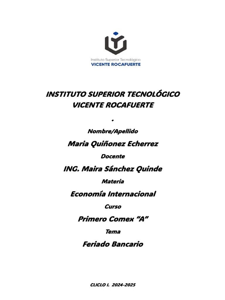 Feriado Bancario | PDF | Economias | Economía Pública