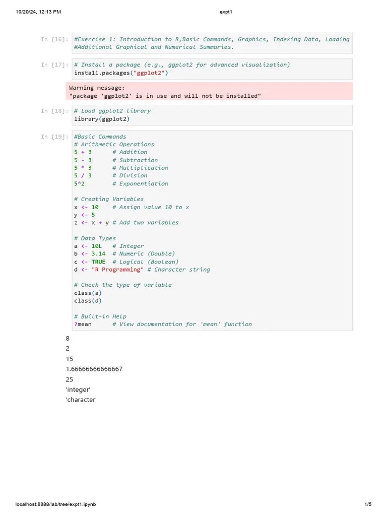 Expt1.ipynb - JupyterLab | PDF