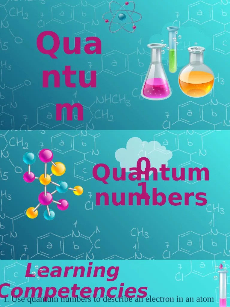 Quantum Numbers | PDF | Atomic Orbital | Electron Configuration