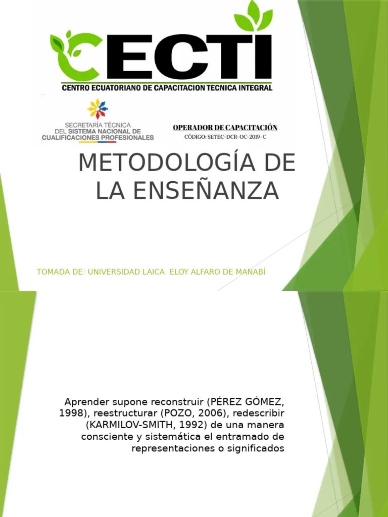Metodos De Ensenanza | PDF | Hipótesis | Observación