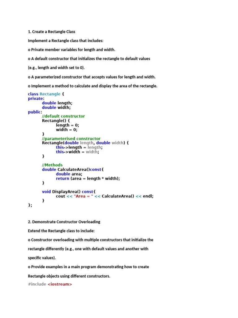 Oop 3 | PDF | Constructor (Object Oriented Programming) | Programming