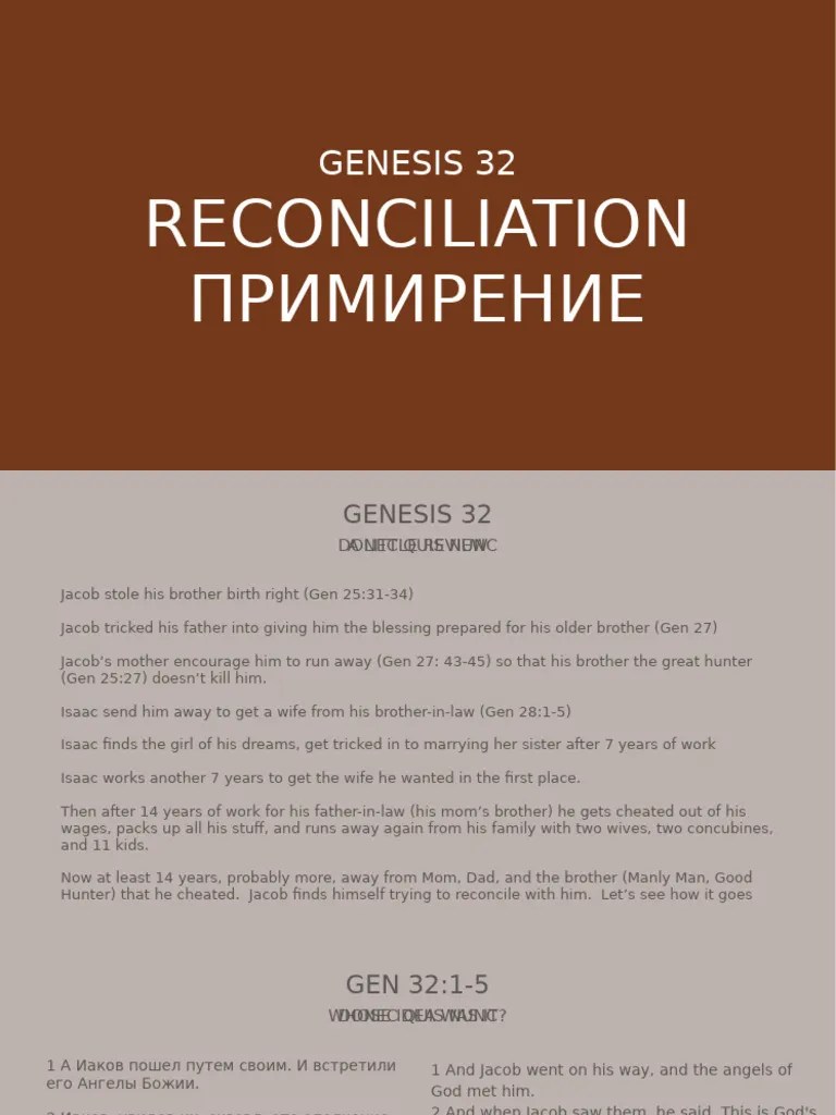 Genesis 32 Jacob Wrestles With God | PDF | Jacob | Isaac