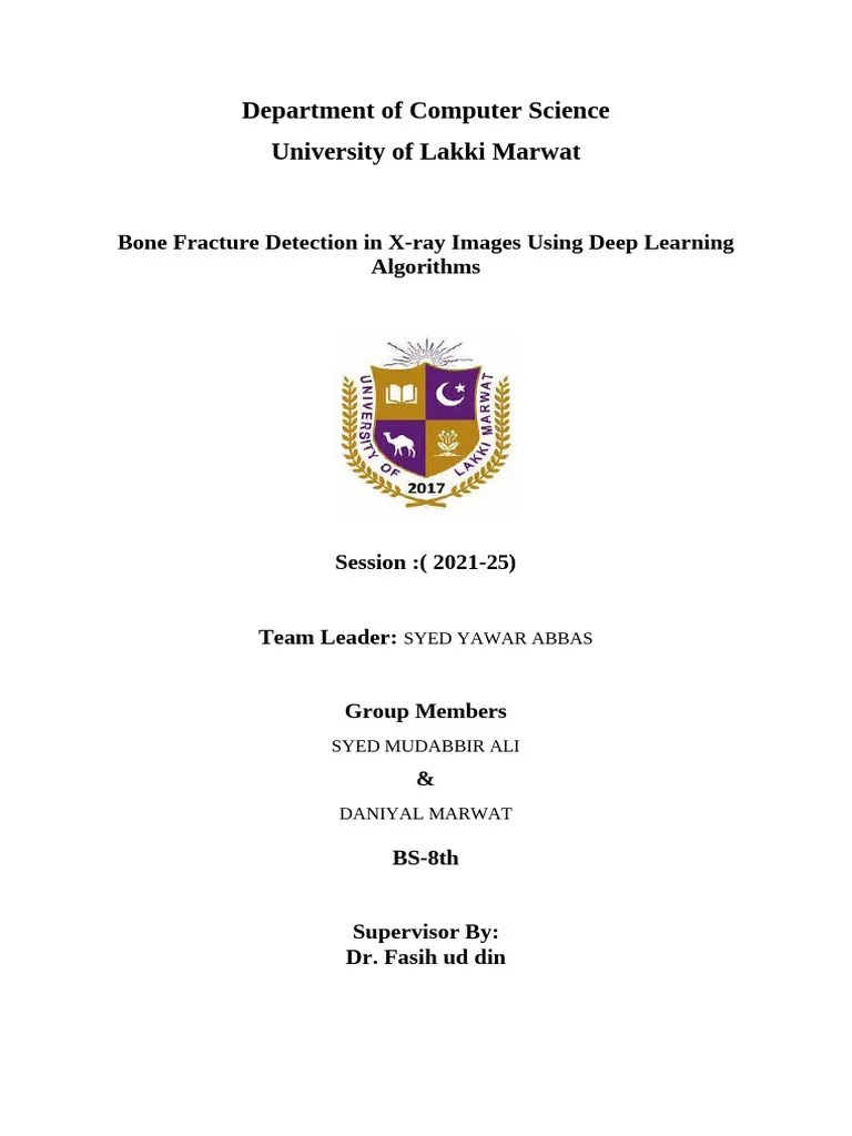 Bones Fracture Detection In X-Ray Images | PDF | Deep Learning ...