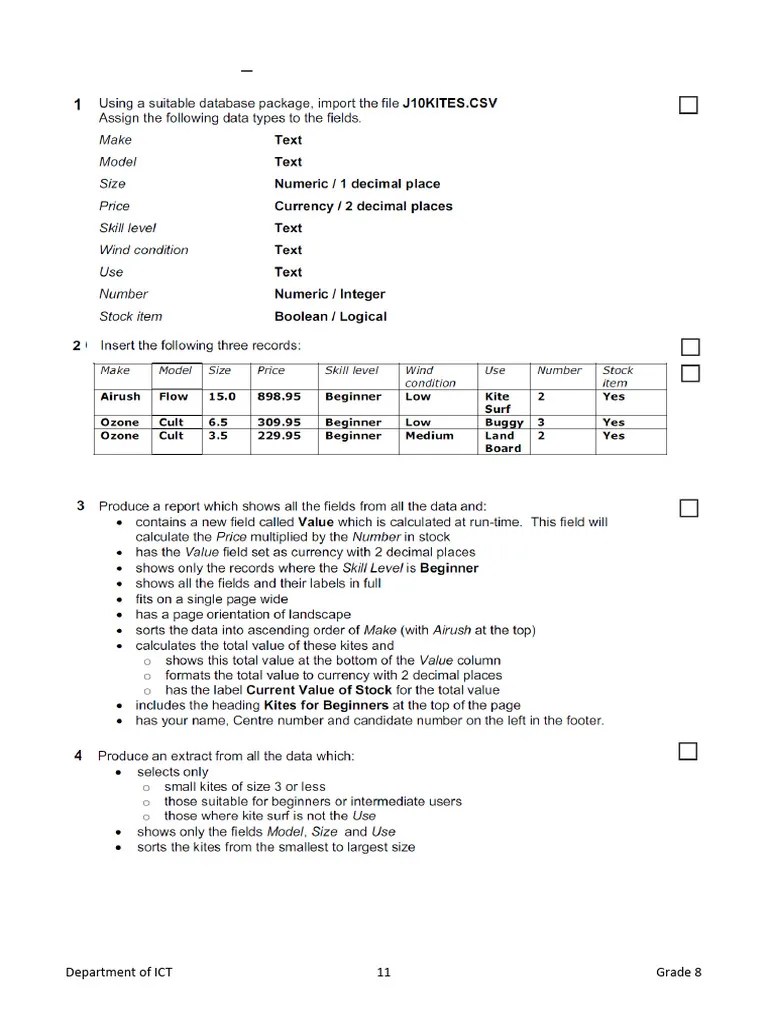 Access Practical Questions 11 168 | PDF