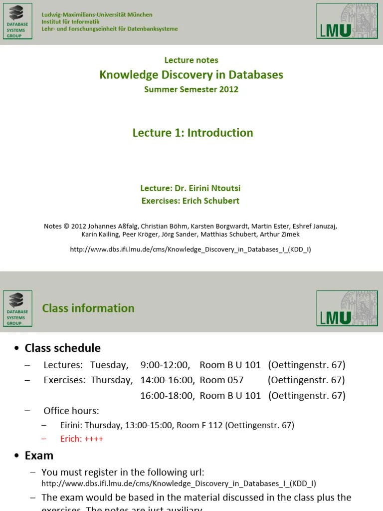 Kdd-1-introduction | PDF | Data Mining | Machine Learning