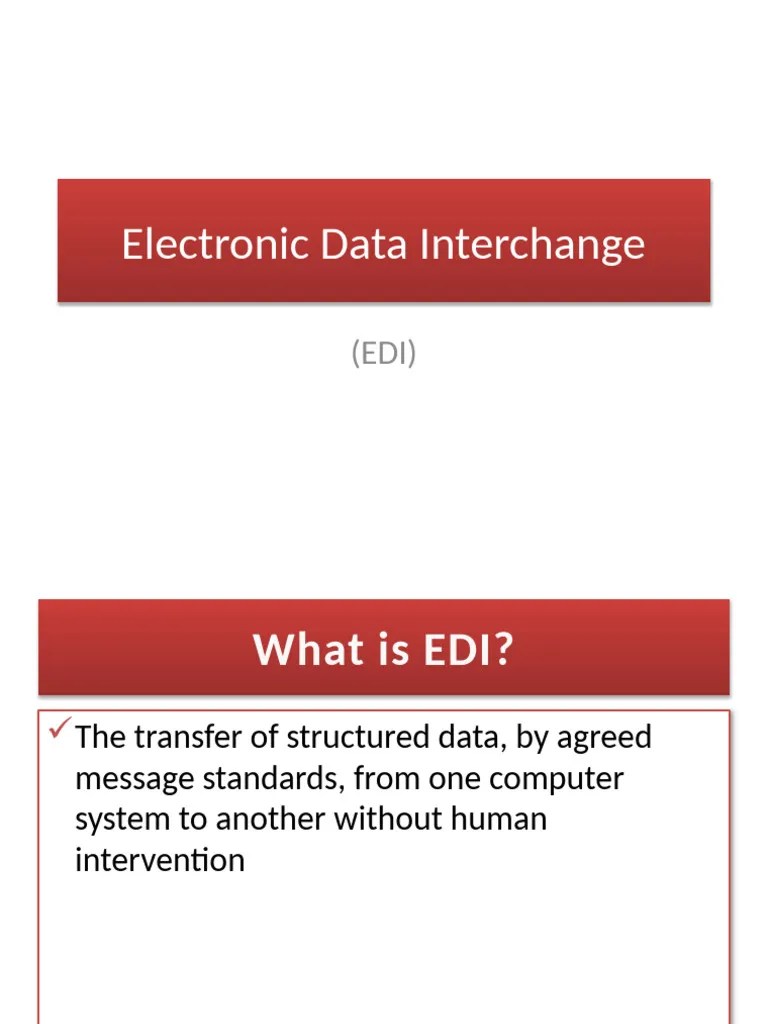 Electronic Data Interchange | PDF