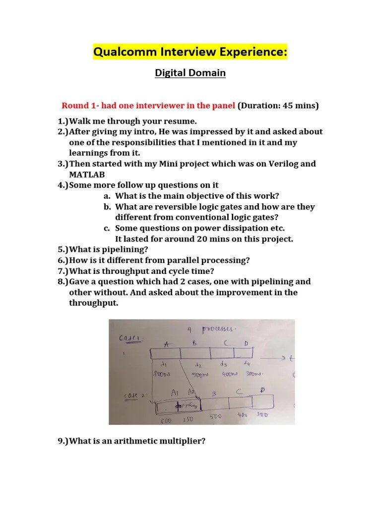 Qualcomm Interview Exp_20 | PDF | Cpu Cache | Computer Architecture
