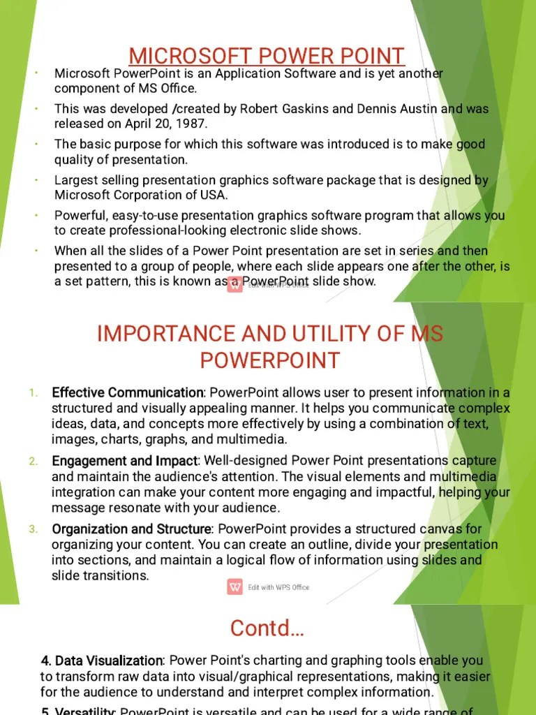 MICROSOFT POWER POINT | PDF | Microsoft Power Point | Page Layout