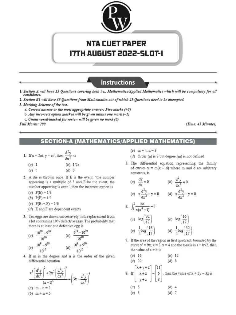 Mathematics _ PYQs __ Only PDF | PDF | Mathematical Concepts | Geometry