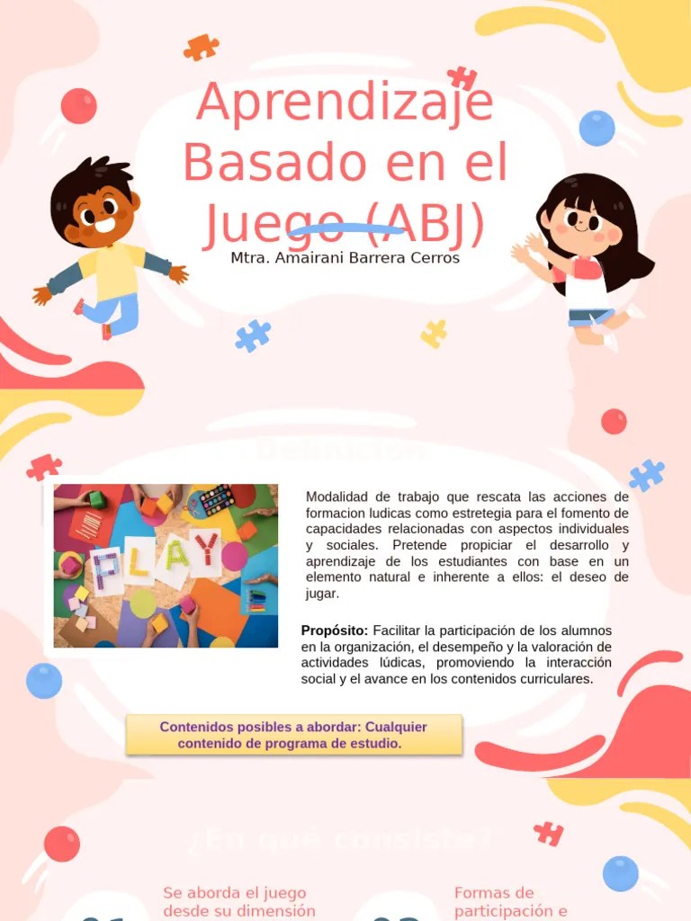 Aprendizaje Basado En El Juego | PDF | Aprendizaje | Modificación De Comportamiento