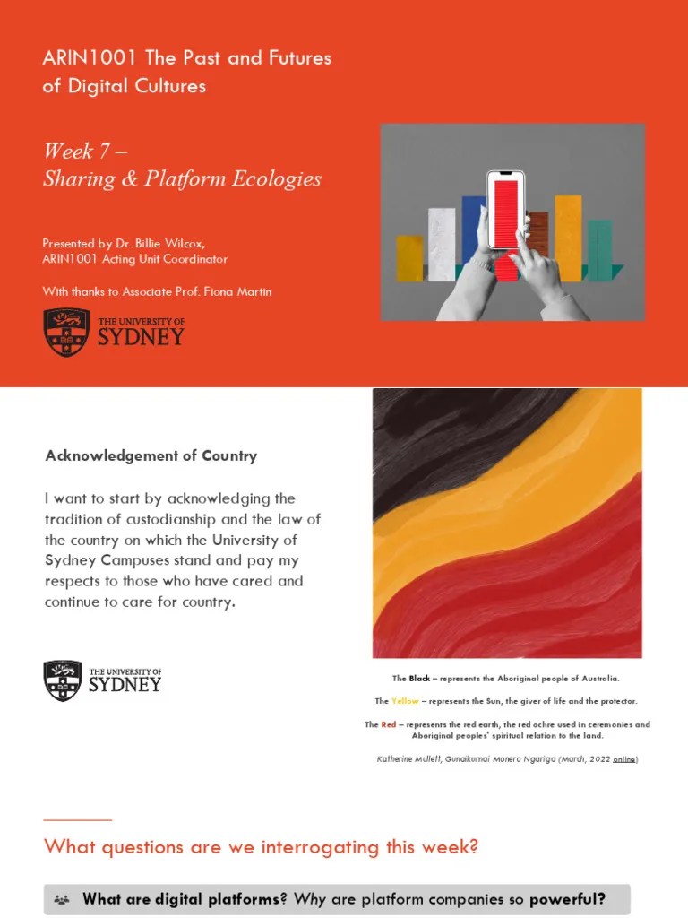 Week 7 Lecture Slides ARIN1001 | PDF | You Tube | Social Media