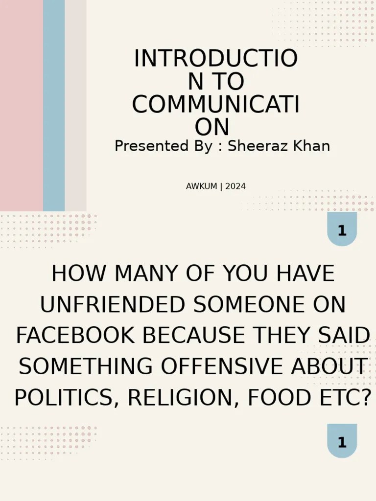 Introduction To Communication | PDF