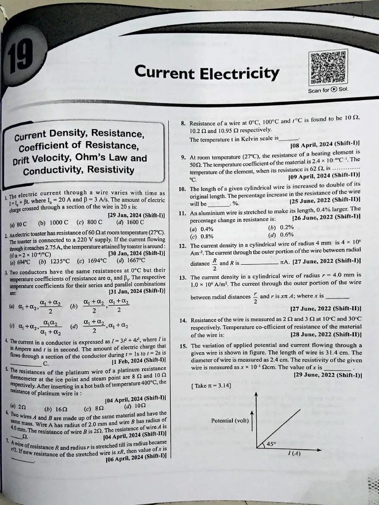 Current Electricity Pyqs | PDF