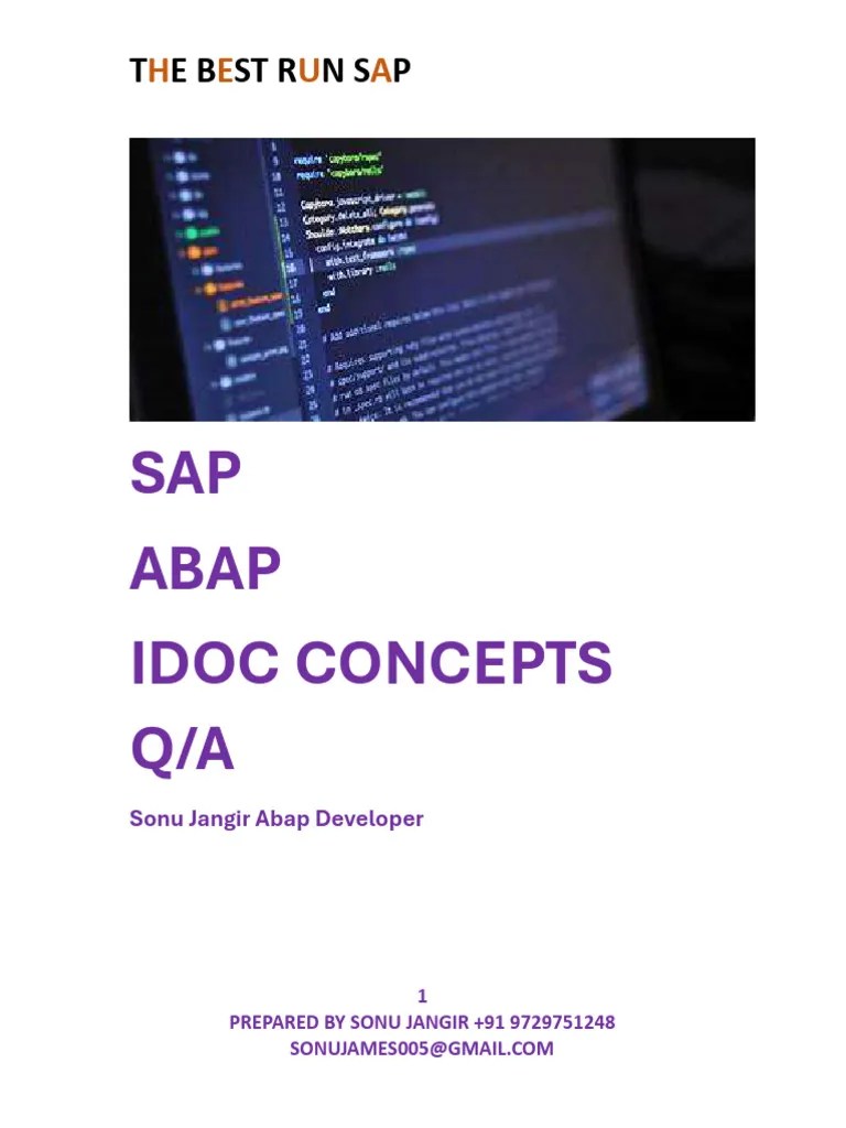 Idoc Concept Q_a | PDF | Electronic Data Interchange | Computer Engineering