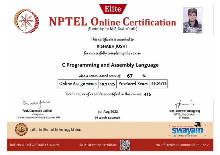 C Programming And Assembly Language | PDF