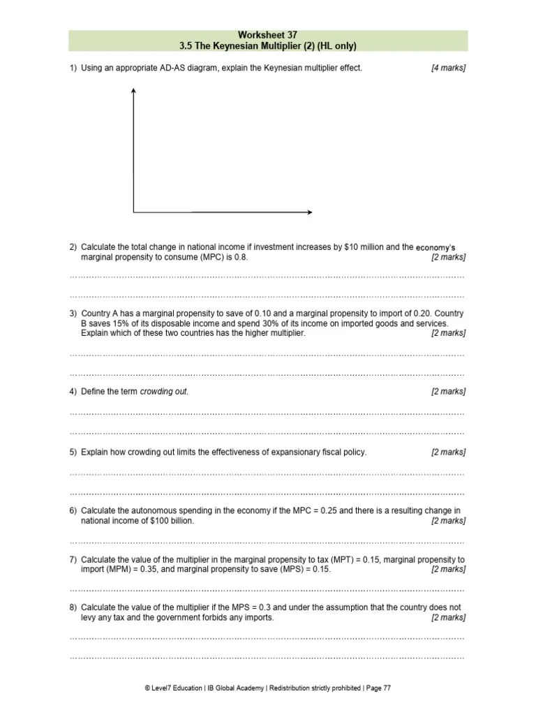 Multiplier | PDF | Fiscal Multiplier | Keynesian Economics