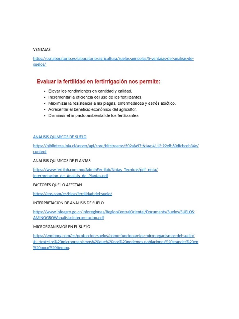 Diagnostico Para Evaluar La Fertilidad Del Suelo | PDF | Suelo ...