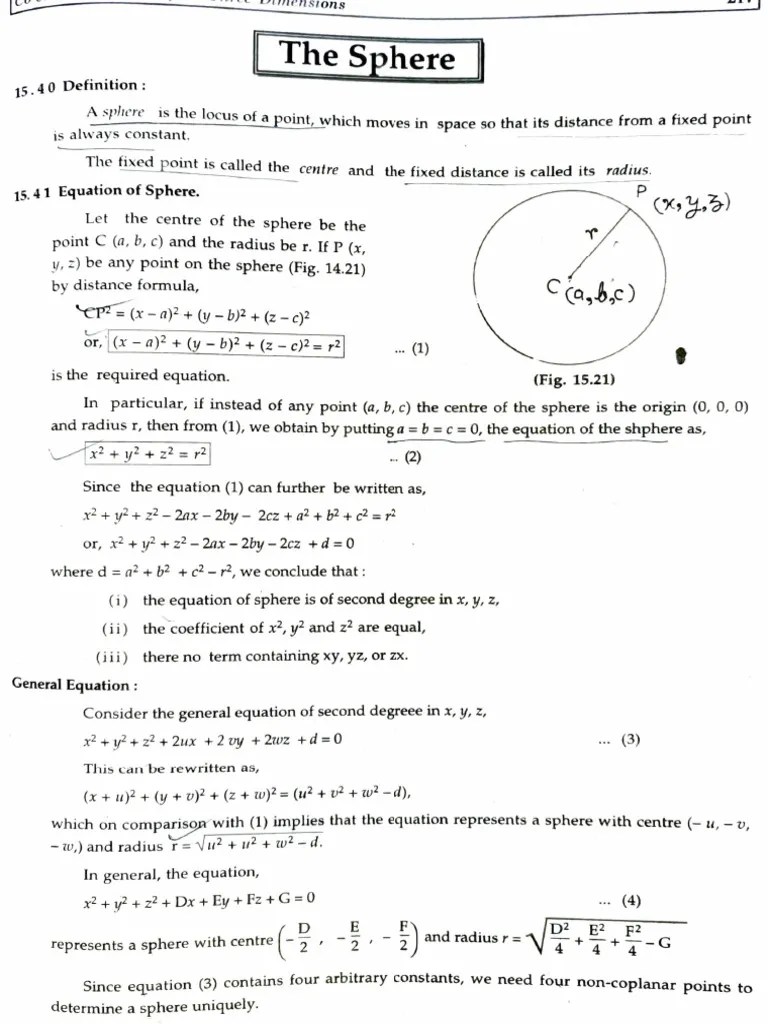 Sphere | PDF | Sphere | Mathematical Analysis