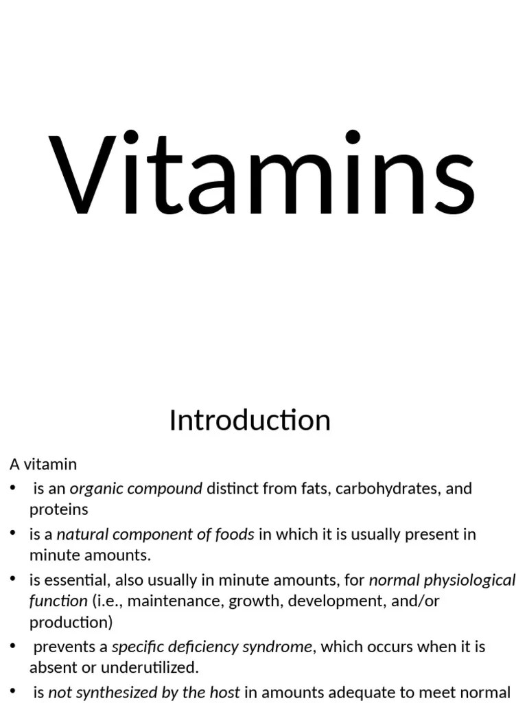 Fat Soluble Vitamins | PDF | Vitamin A | Vitamin