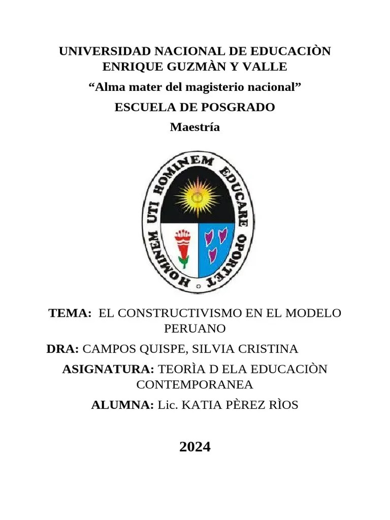 El Constructivismo En La Educaciòn | PDF | Constructivismo (filosofía ...