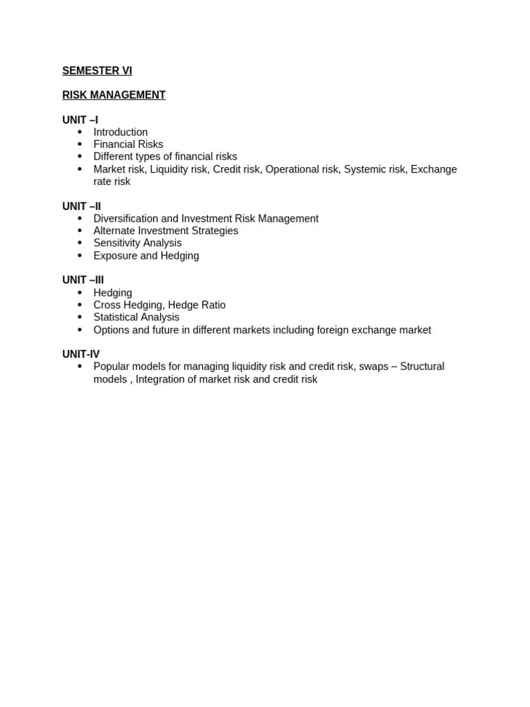 Risk Management | PDF