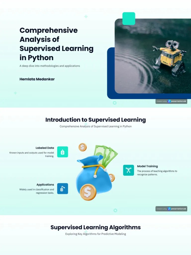 Supervised Learning In Python Presentation | PDF