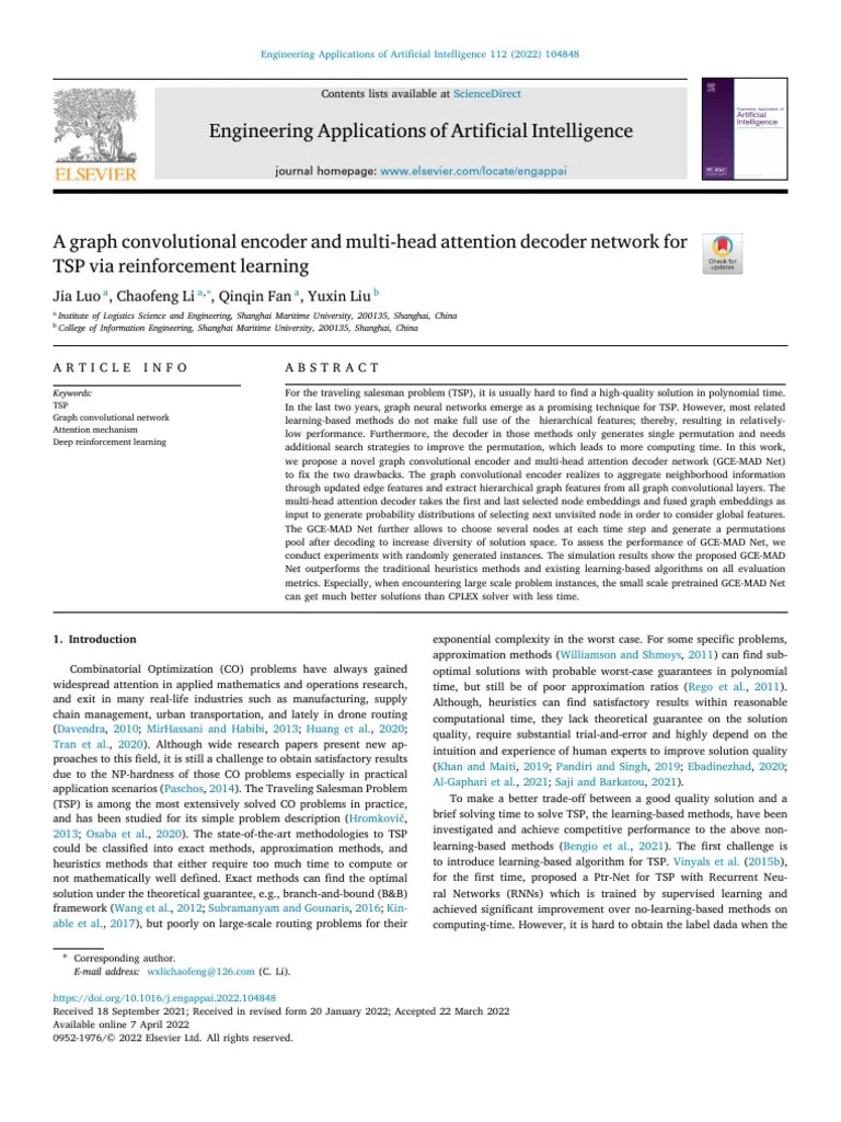 A Graph Convolutional Encoder And Multi-Head Attention Decoder Network ...