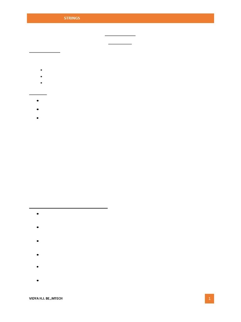 Chapter-8 String | PDF | String (Computer Science) | Letter Case